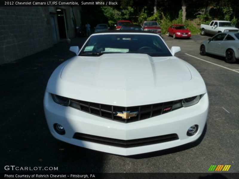 Summit White / Black 2012 Chevrolet Camaro LT/RS Convertible