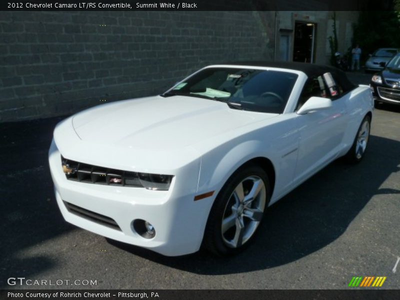Summit White / Black 2012 Chevrolet Camaro LT/RS Convertible