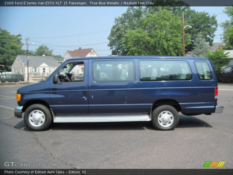 True Blue Metallic / Medium Flint Grey 2006 Ford E Series Van E350 XLT 15 Passenger
