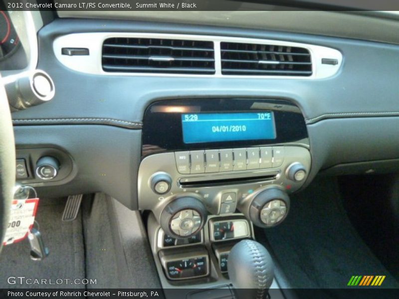 Summit White / Black 2012 Chevrolet Camaro LT/RS Convertible