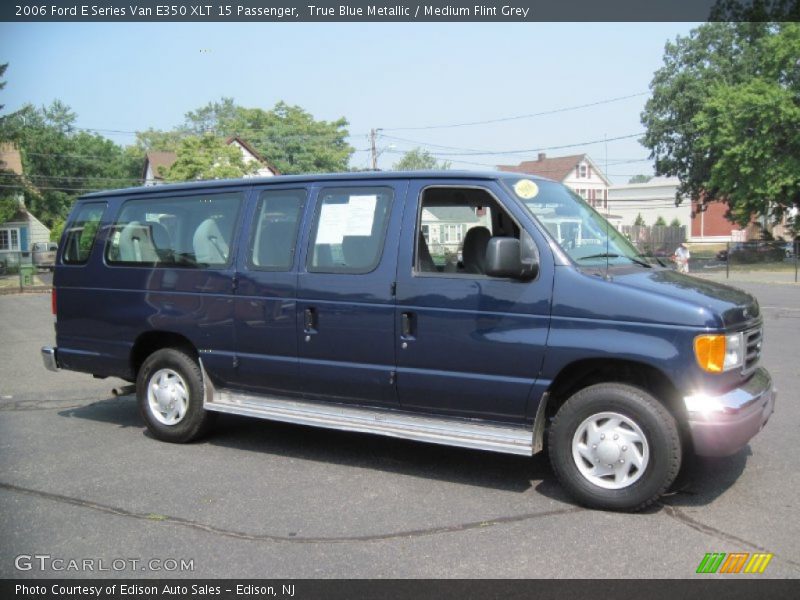 True Blue Metallic / Medium Flint Grey 2006 Ford E Series Van E350 XLT 15 Passenger