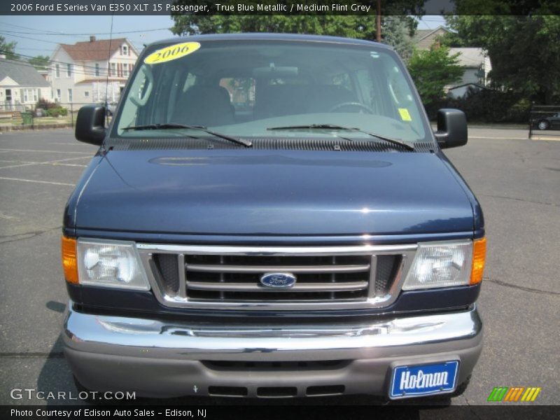True Blue Metallic / Medium Flint Grey 2006 Ford E Series Van E350 XLT 15 Passenger