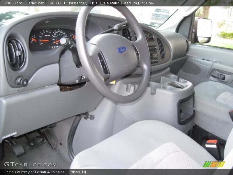 True Blue Metallic / Medium Flint Grey 2006 Ford E Series Van E350 XLT 15 Passenger