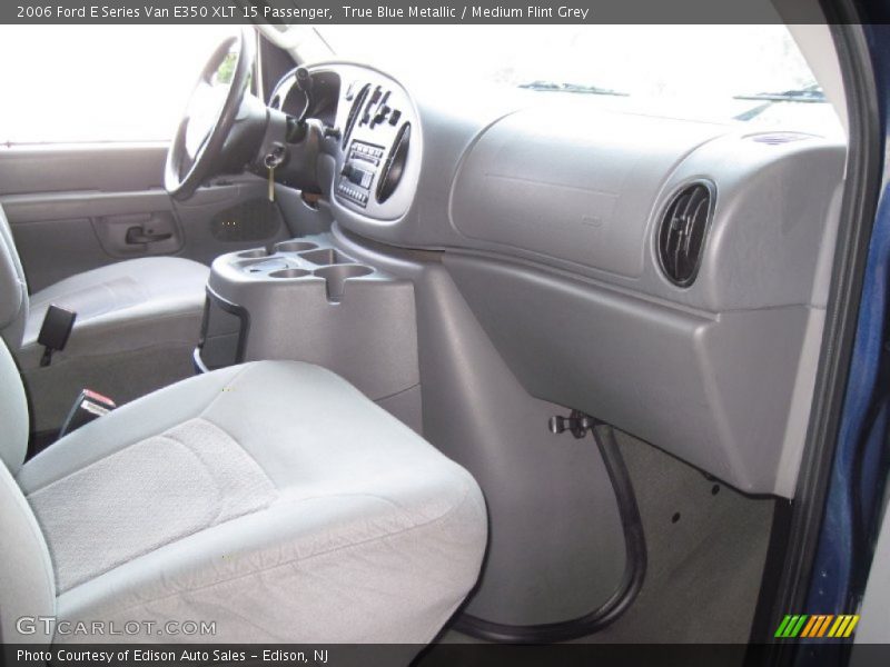 True Blue Metallic / Medium Flint Grey 2006 Ford E Series Van E350 XLT 15 Passenger