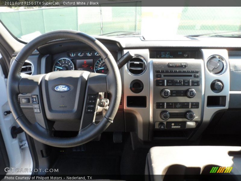 Oxford White / Black 2011 Ford F150 STX SuperCab