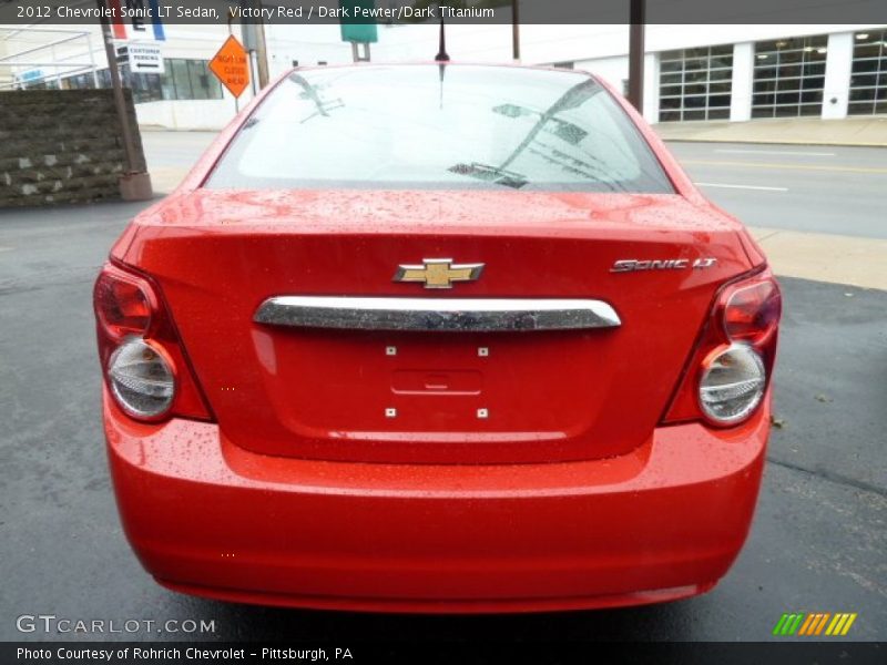 Victory Red / Dark Pewter/Dark Titanium 2012 Chevrolet Sonic LT Sedan