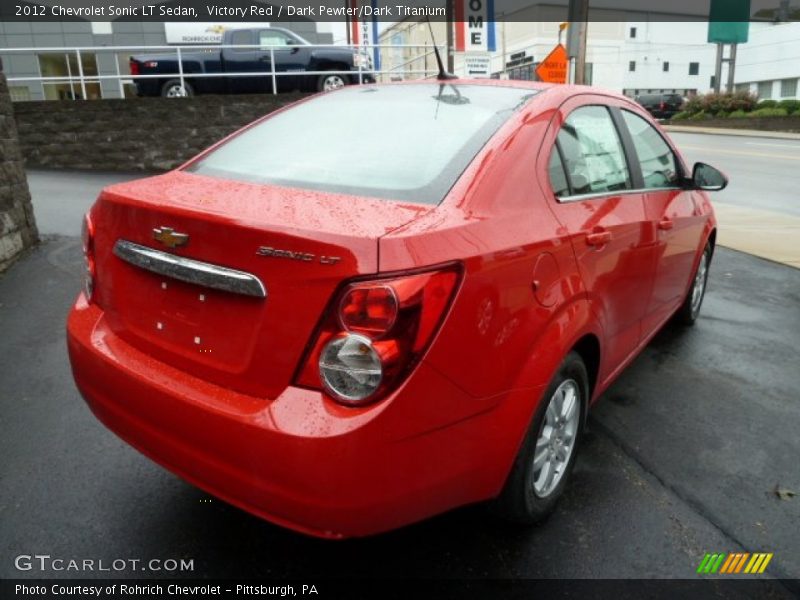 Victory Red / Dark Pewter/Dark Titanium 2012 Chevrolet Sonic LT Sedan