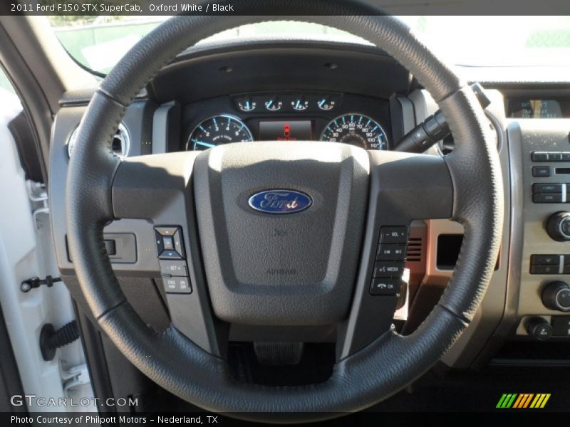 Oxford White / Black 2011 Ford F150 STX SuperCab