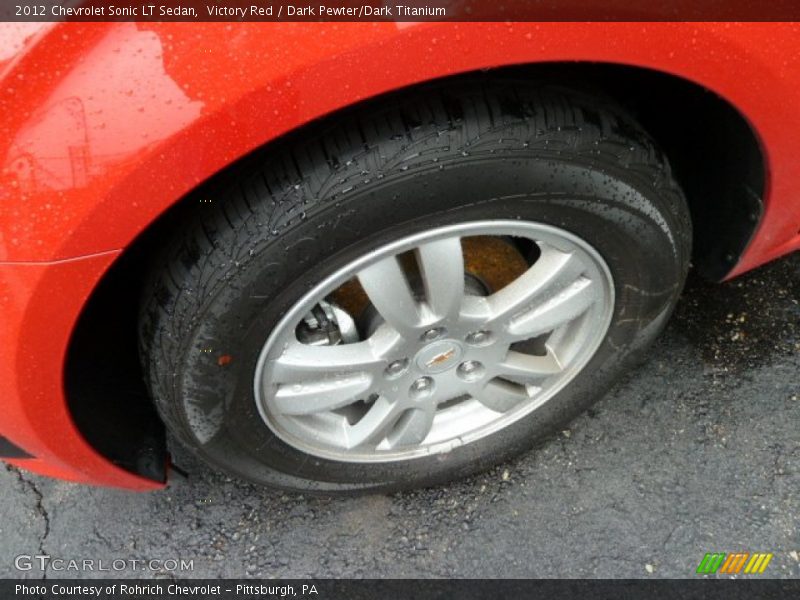 Victory Red / Dark Pewter/Dark Titanium 2012 Chevrolet Sonic LT Sedan