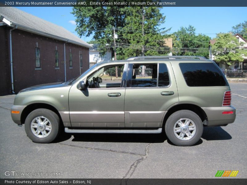 Estate Green Metallic / Medium Dark Parchment 2003 Mercury Mountaineer Convenience AWD