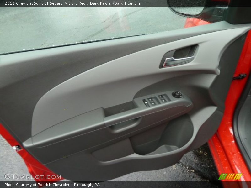 Victory Red / Dark Pewter/Dark Titanium 2012 Chevrolet Sonic LT Sedan