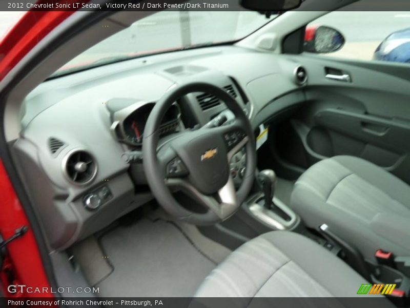 Victory Red / Dark Pewter/Dark Titanium 2012 Chevrolet Sonic LT Sedan