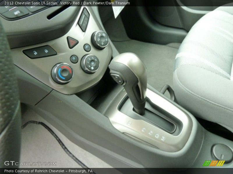  2012 Sonic LT Sedan 6 Speed Automatic Shifter