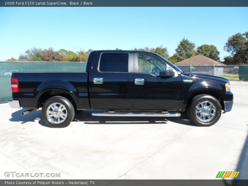 Black / Black 2008 Ford F150 Lariat SuperCrew