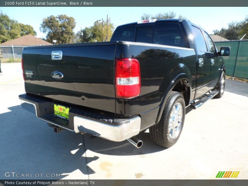 Black / Black 2008 Ford F150 Lariat SuperCrew