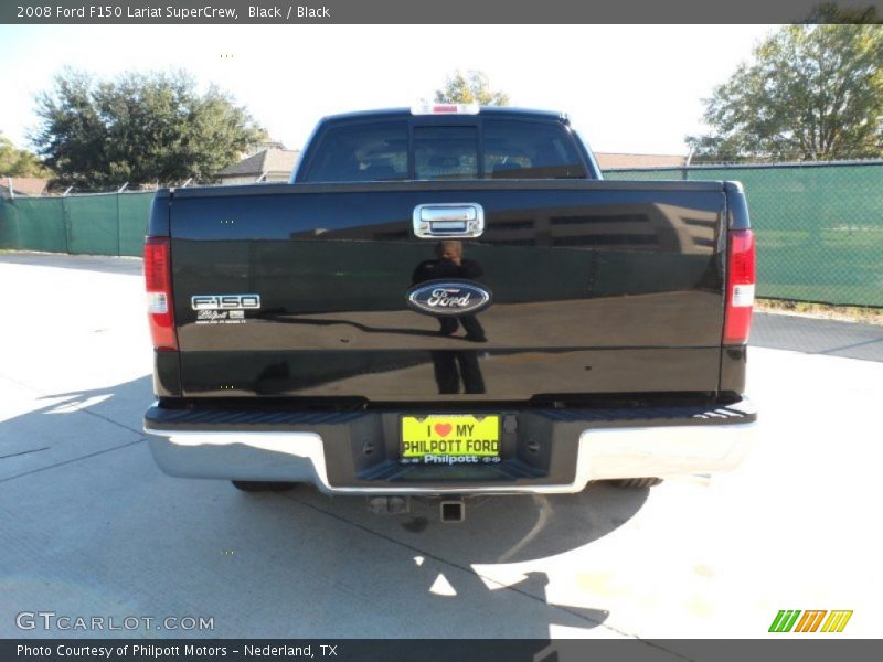 Black / Black 2008 Ford F150 Lariat SuperCrew