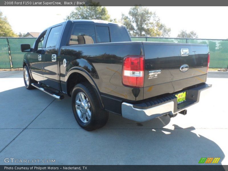 Black / Black 2008 Ford F150 Lariat SuperCrew