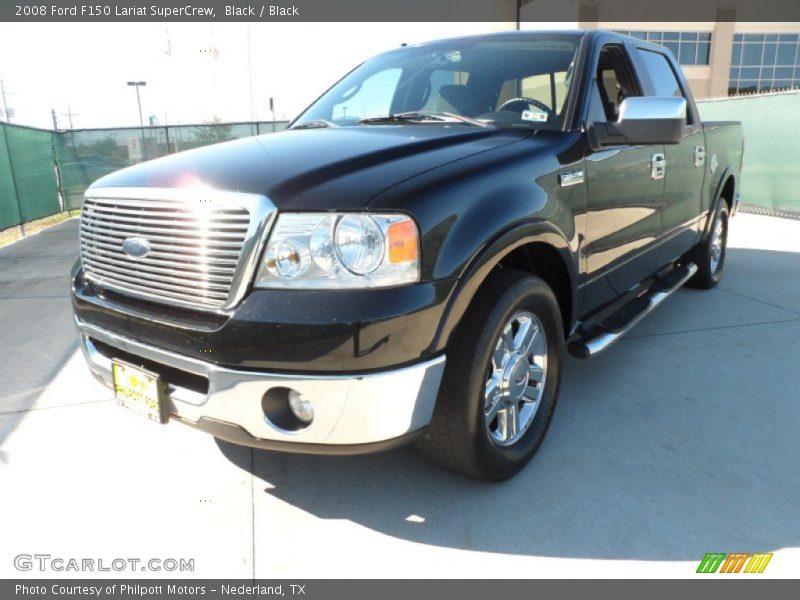 Black / Black 2008 Ford F150 Lariat SuperCrew