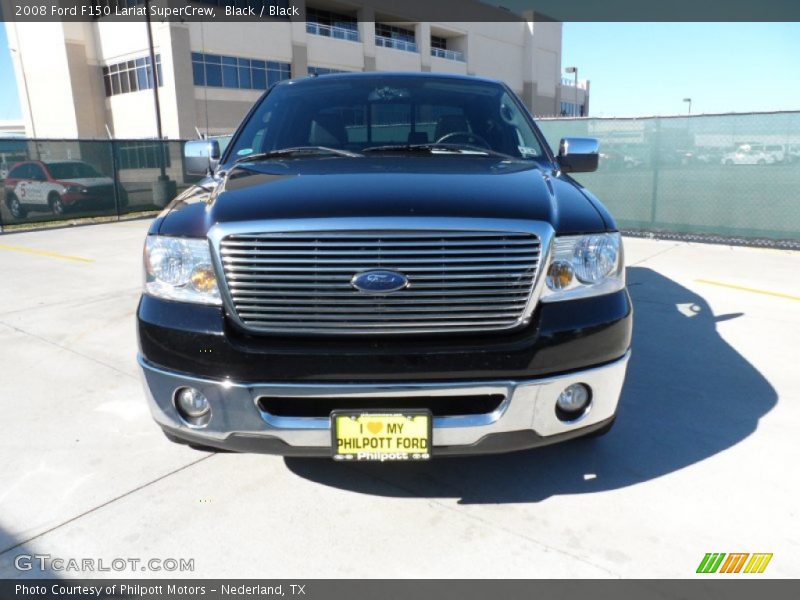 Black / Black 2008 Ford F150 Lariat SuperCrew