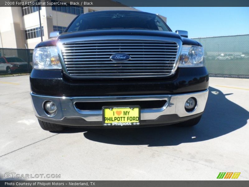 Black / Black 2008 Ford F150 Lariat SuperCrew