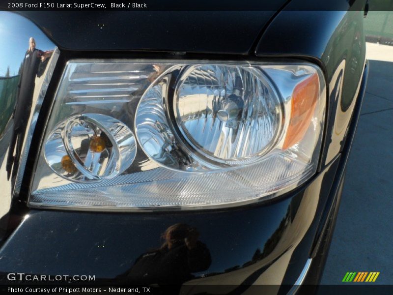 Black / Black 2008 Ford F150 Lariat SuperCrew