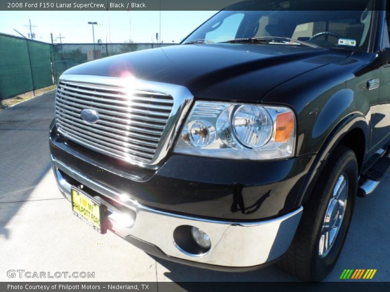 Black / Black 2008 Ford F150 Lariat SuperCrew