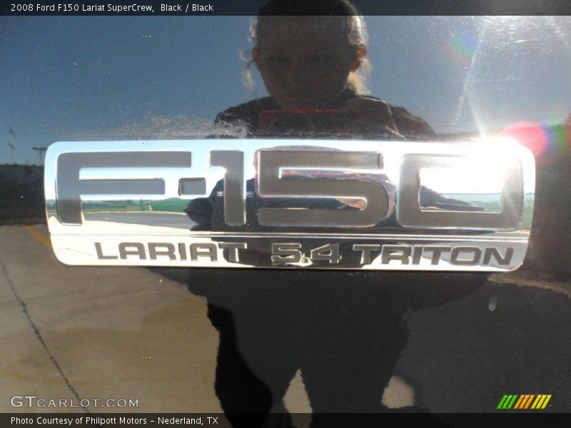 Black / Black 2008 Ford F150 Lariat SuperCrew