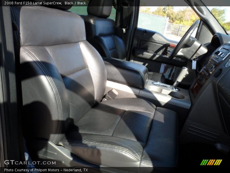 Black / Black 2008 Ford F150 Lariat SuperCrew