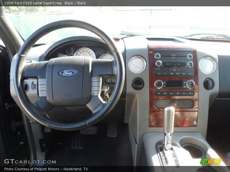 Black / Black 2008 Ford F150 Lariat SuperCrew