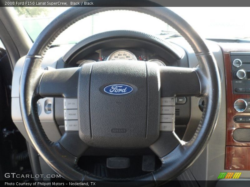 Black / Black 2008 Ford F150 Lariat SuperCrew
