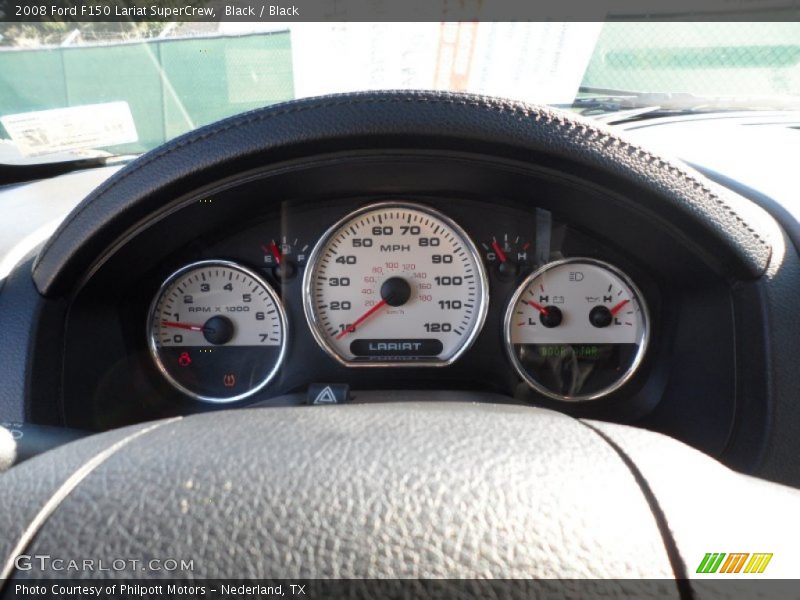 Black / Black 2008 Ford F150 Lariat SuperCrew
