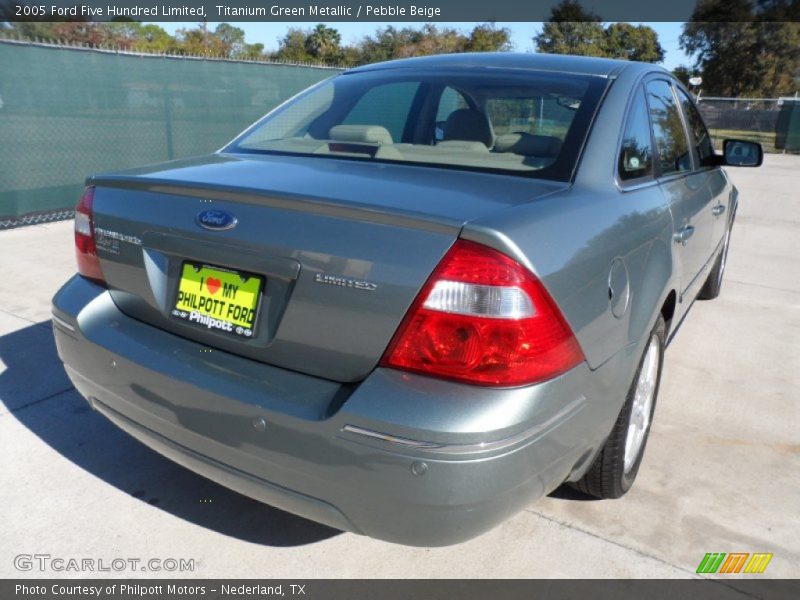 Titanium Green Metallic / Pebble Beige 2005 Ford Five Hundred Limited