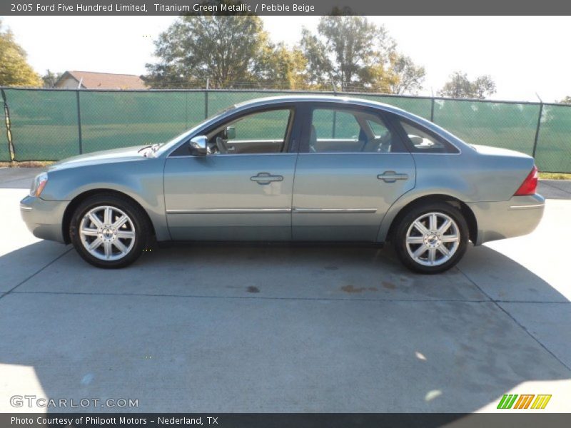 Titanium Green Metallic / Pebble Beige 2005 Ford Five Hundred Limited