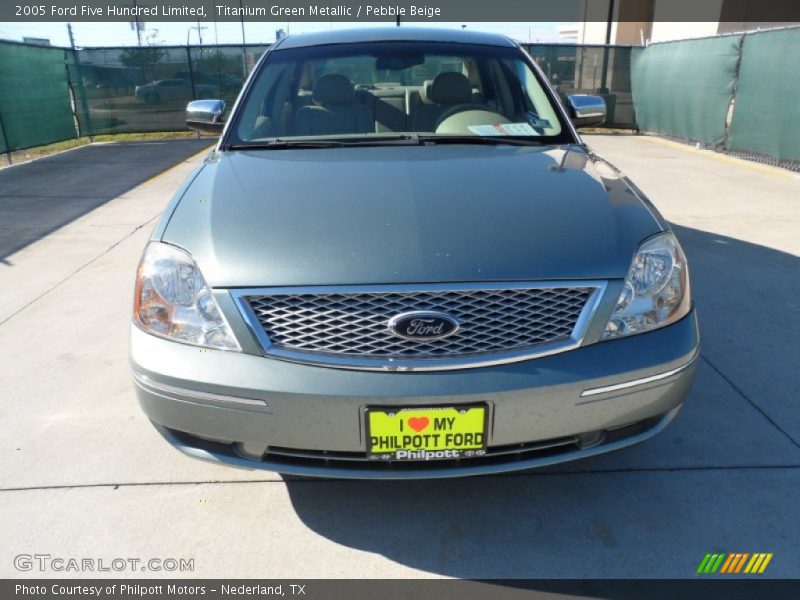 Titanium Green Metallic / Pebble Beige 2005 Ford Five Hundred Limited