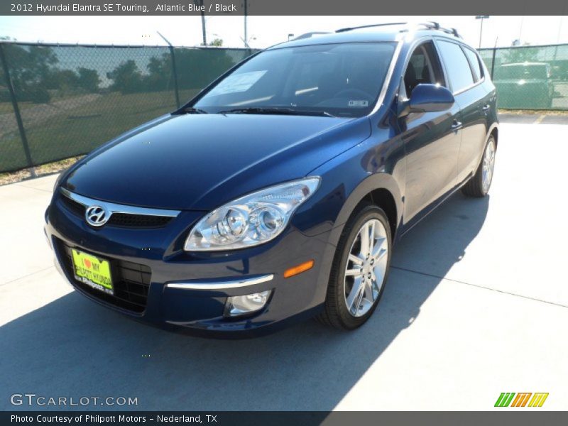 Atlantic Blue / Black 2012 Hyundai Elantra SE Touring