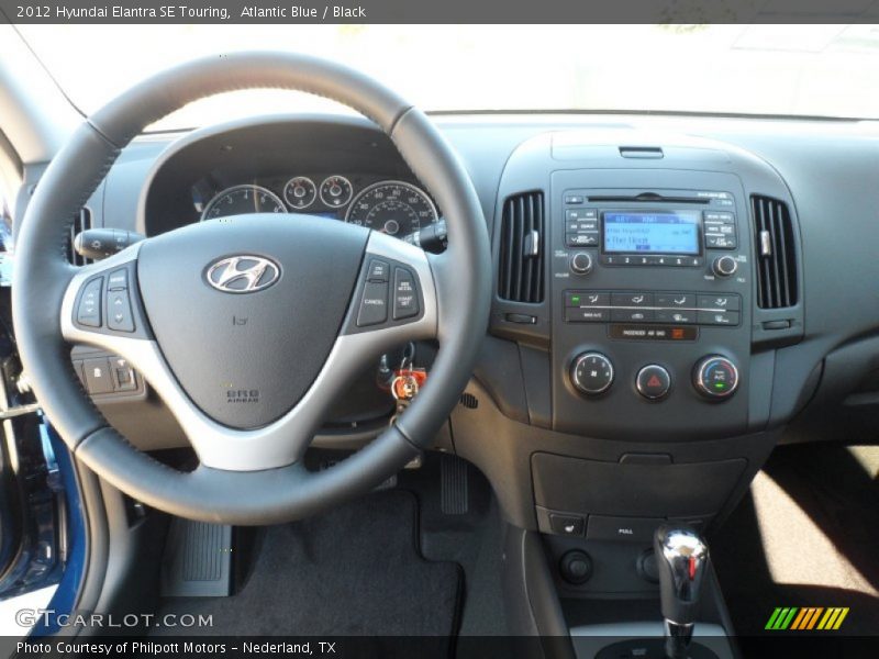 Atlantic Blue / Black 2012 Hyundai Elantra SE Touring