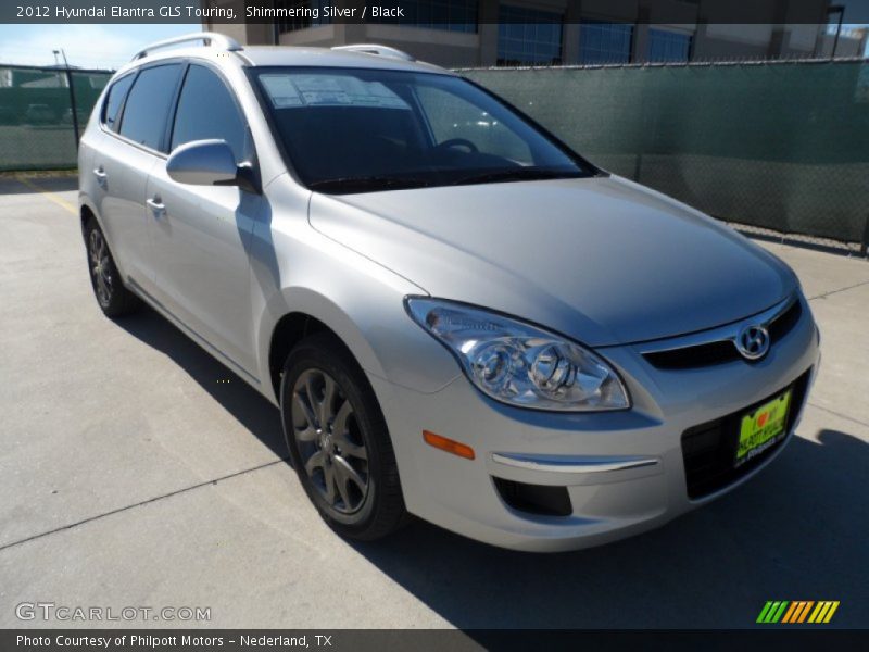 Shimmering Silver / Black 2012 Hyundai Elantra GLS Touring