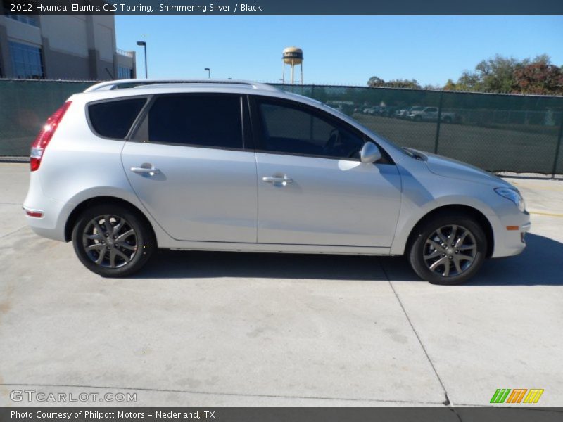 Shimmering Silver / Black 2012 Hyundai Elantra GLS Touring