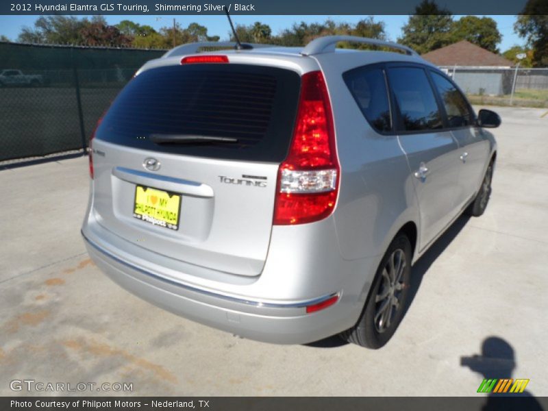 Shimmering Silver / Black 2012 Hyundai Elantra GLS Touring