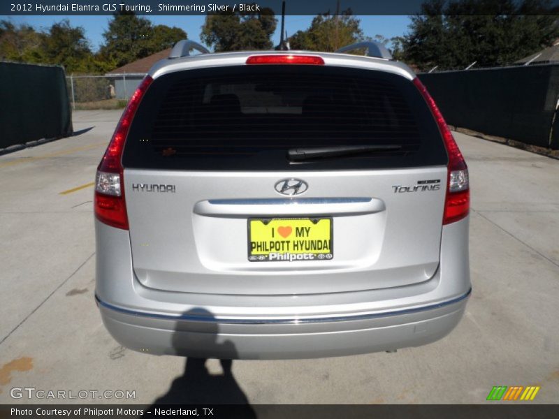 Shimmering Silver / Black 2012 Hyundai Elantra GLS Touring