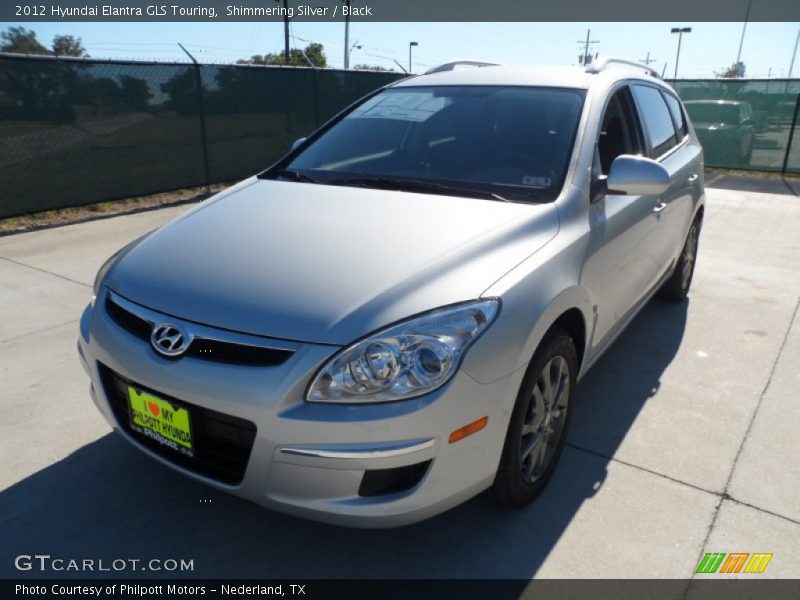 Shimmering Silver / Black 2012 Hyundai Elantra GLS Touring