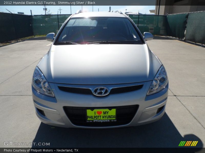 Shimmering Silver / Black 2012 Hyundai Elantra GLS Touring