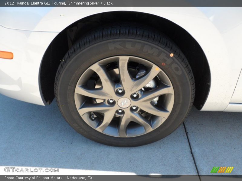 Shimmering Silver / Black 2012 Hyundai Elantra GLS Touring