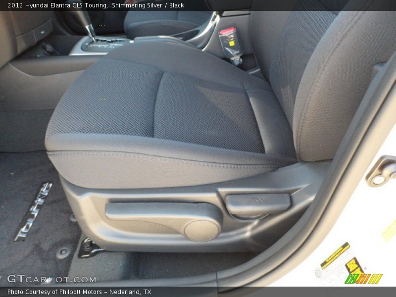 Shimmering Silver / Black 2012 Hyundai Elantra GLS Touring