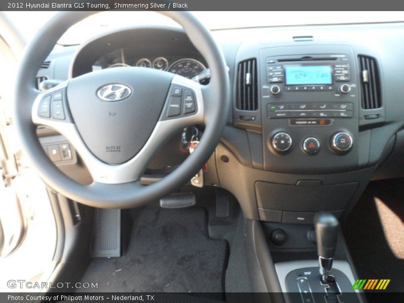Shimmering Silver / Black 2012 Hyundai Elantra GLS Touring