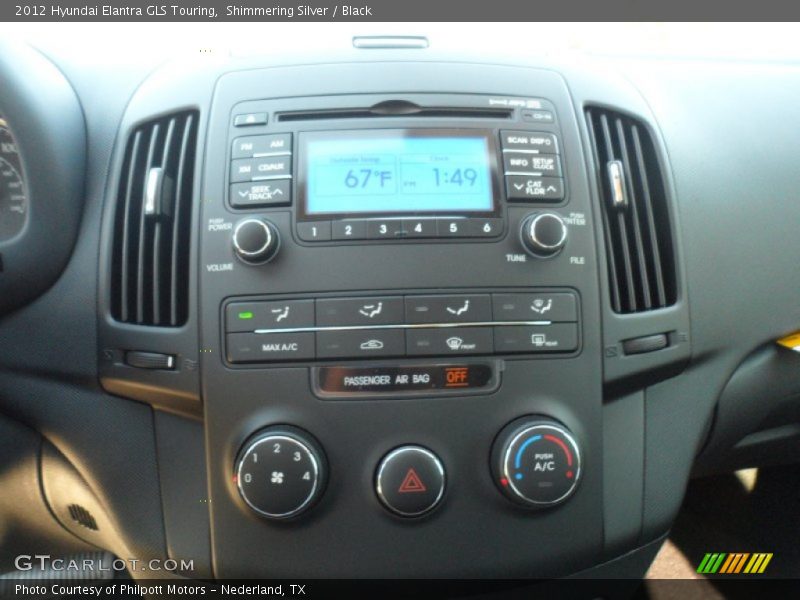 Shimmering Silver / Black 2012 Hyundai Elantra GLS Touring
