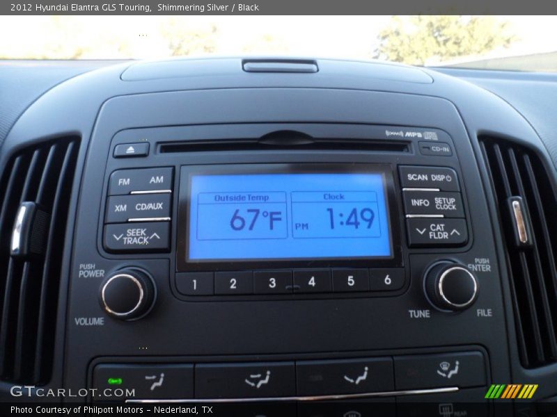 Shimmering Silver / Black 2012 Hyundai Elantra GLS Touring