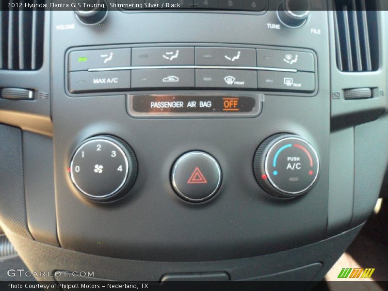 Shimmering Silver / Black 2012 Hyundai Elantra GLS Touring