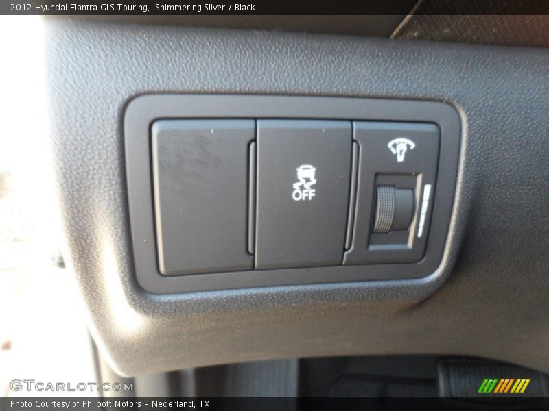 Shimmering Silver / Black 2012 Hyundai Elantra GLS Touring