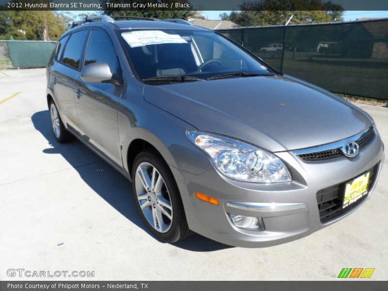 Titanium Gray Metallic / Black 2012 Hyundai Elantra SE Touring